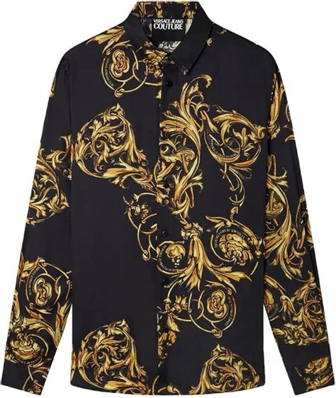 camicia jeans versace simile|Camicie Uomo Jeans Couture .